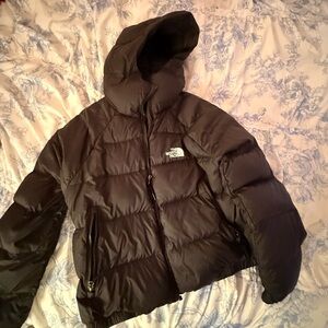 The North Face womens black puffer jacket